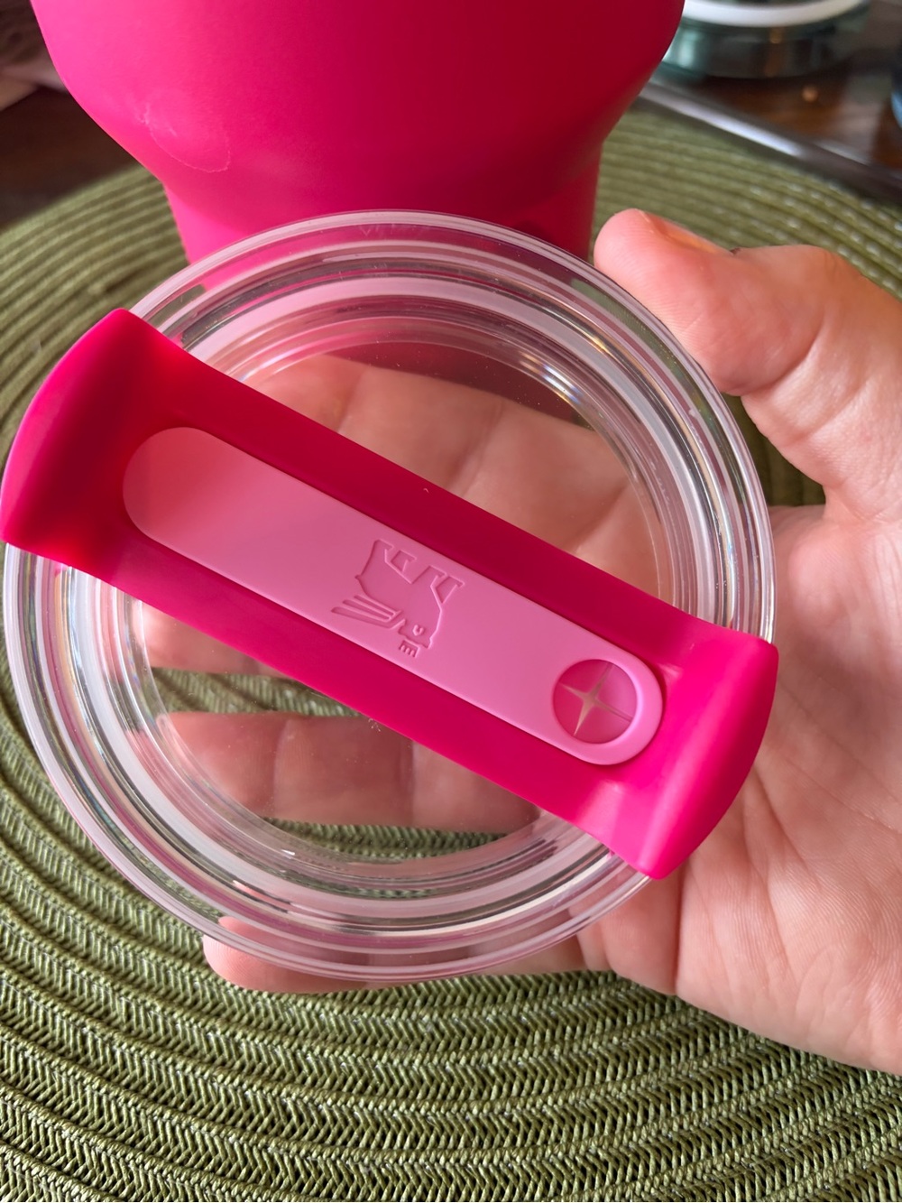 Stanley Pink Insulated Travel Mug with Handle - Picture 6 of 7